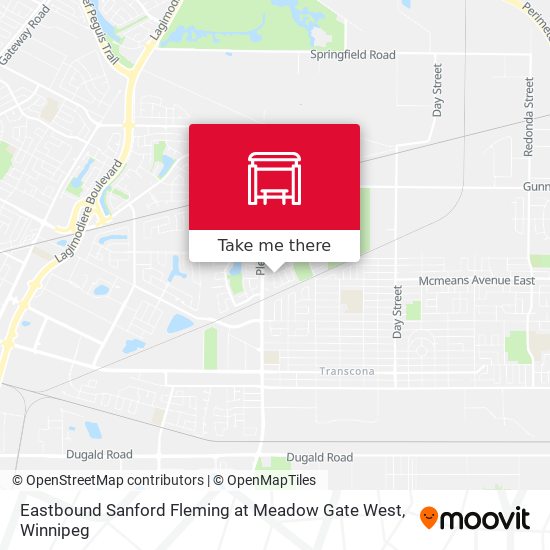 Eastbound Sanford Fleming at Meadow Gate West plan