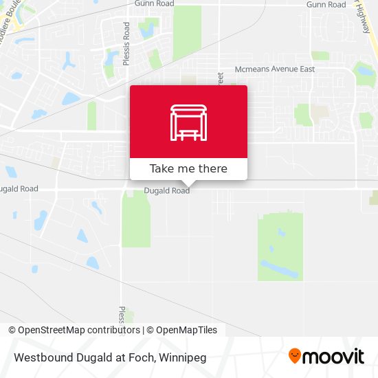 Westbound Dugald at Foch plan