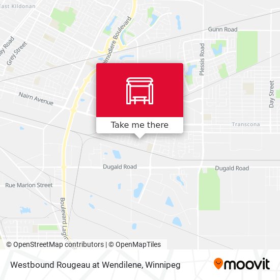 Westbound Rougeau at Wendilene map