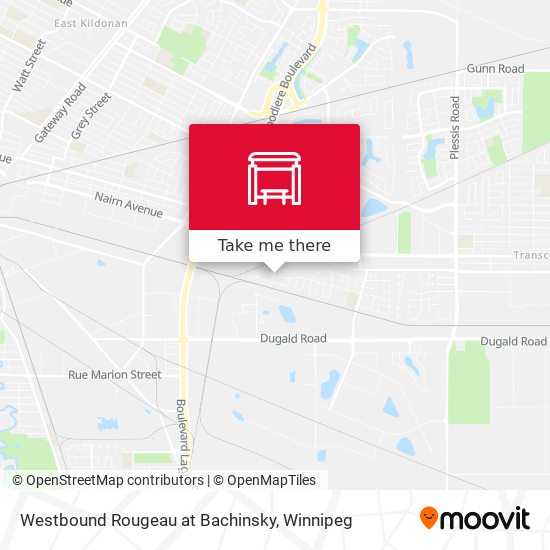 Westbound Rougeau at Bachinsky map