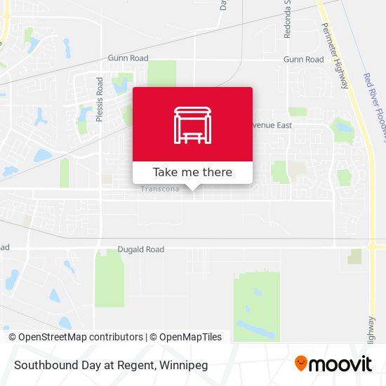 Southbound Day at Regent plan