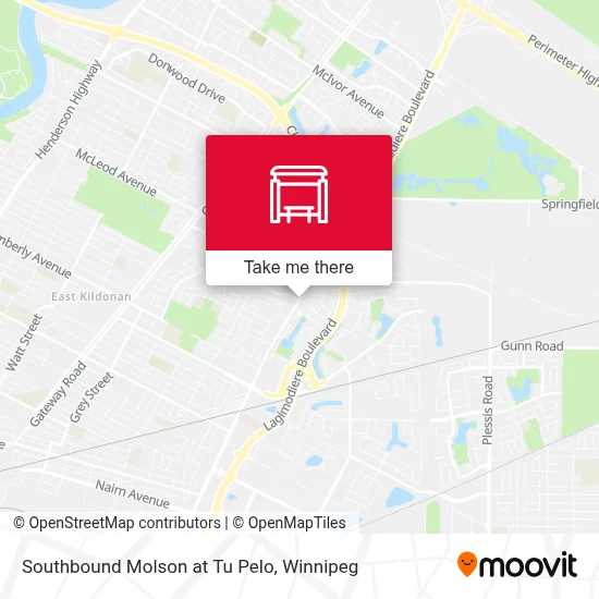 Southbound Molson at Tu Pelo map