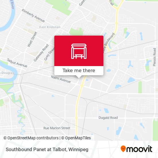 Southbound Panet at Talbot plan