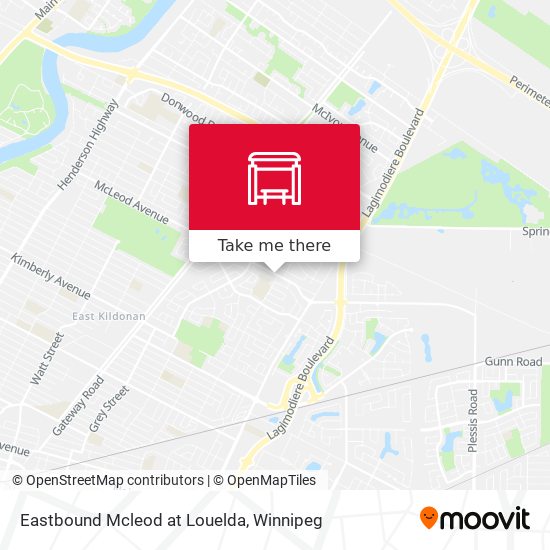 Eastbound Mcleod at Louelda map