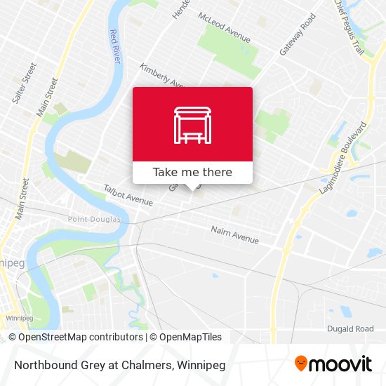 Northbound Grey at Chalmers map