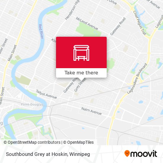 Southbound Grey at Hoskin map