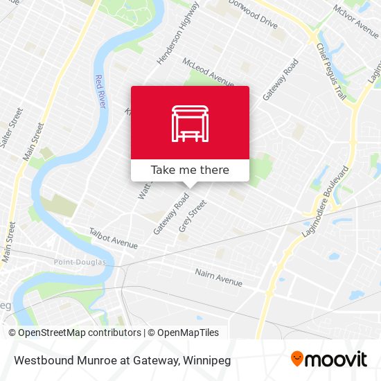 Westbound Munroe at Gateway map
