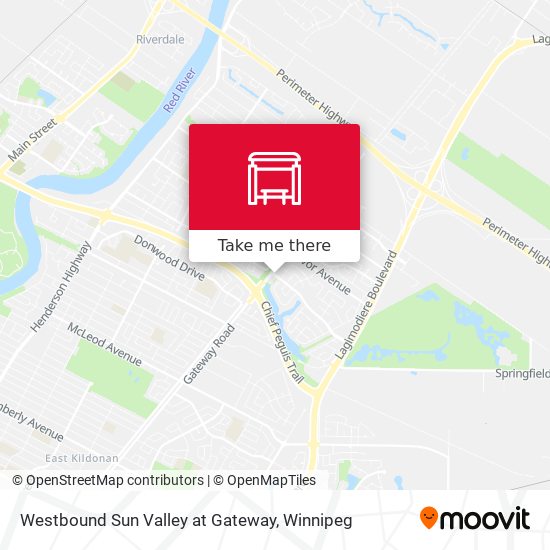 Westbound Sun Valley at Gateway map