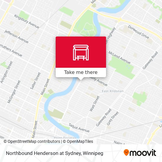 Northbound Henderson at Sydney map