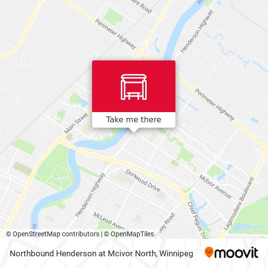 Northbound Henderson at Mcivor North map