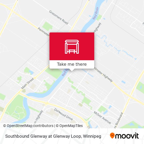 Southbound Glenway at Glenway Loop plan