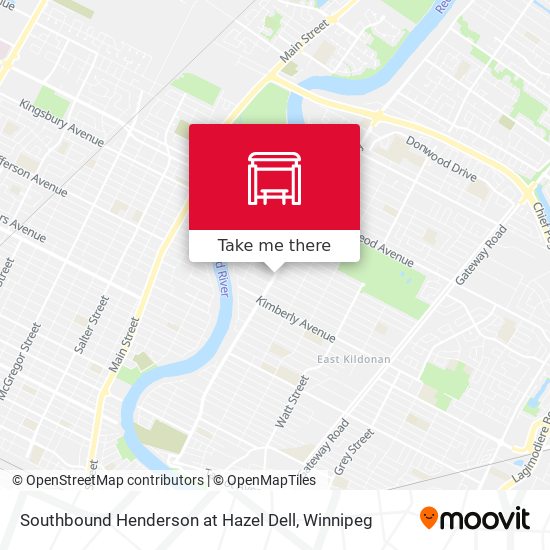 Southbound Henderson at Hazel Dell map