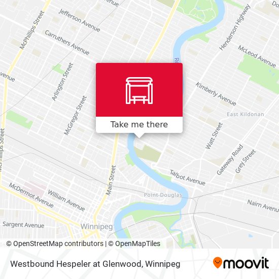 Westbound Hespeler at Glenwood map