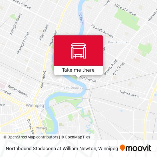 Northbound Stadacona at William Newton map