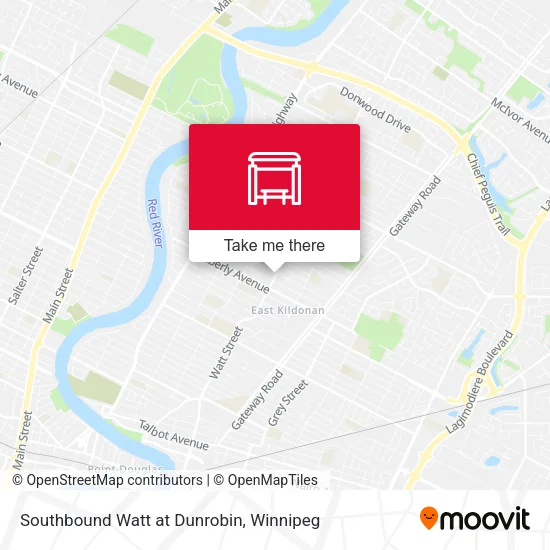 Southbound Watt at Dunrobin map