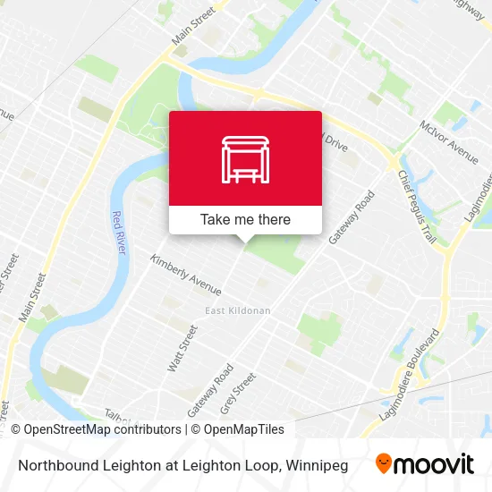 Northbound Leighton at Leighton Loop map