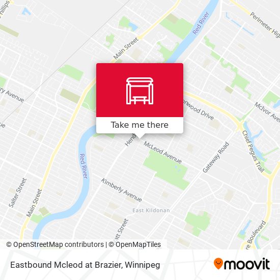 Eastbound Mcleod at Brazier map