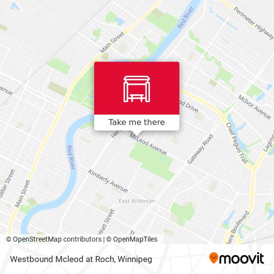 Westbound Mcleod at Roch map