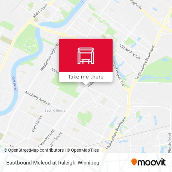 Eastbound Mcleod at Raleigh map