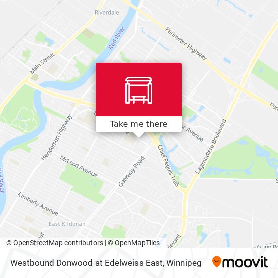 Westbound Donwood at Edelweiss East map