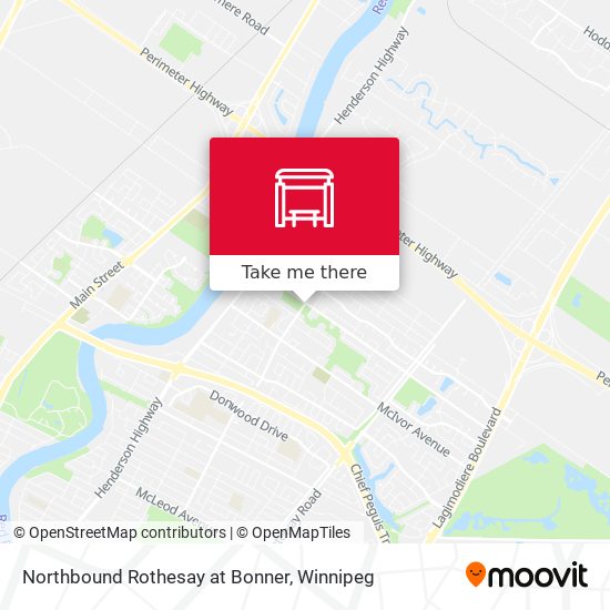 Northbound Rothesay at Bonner map