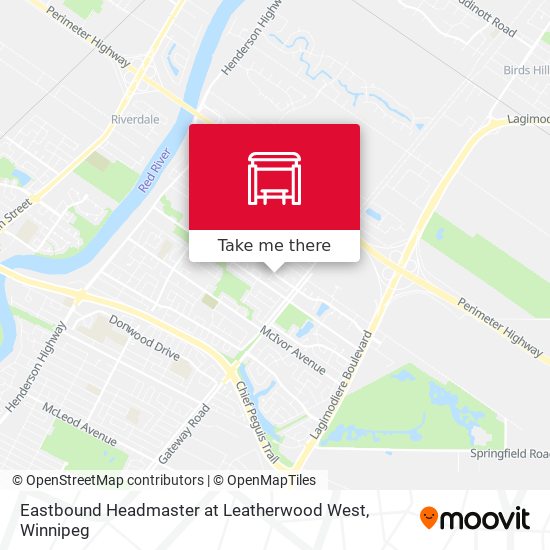 Eastbound Headmaster at Leatherwood West map