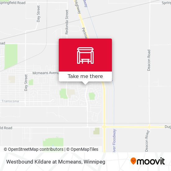 Westbound Kildare at Mcmeans map