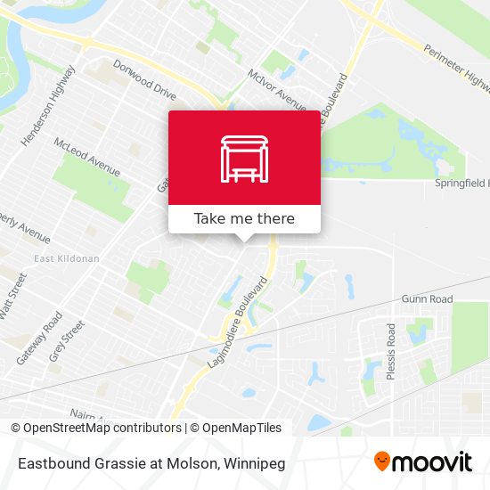 Eastbound Grassie at Molson plan