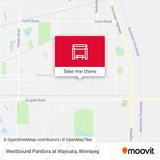 Westbound Pandora at Wayoata map