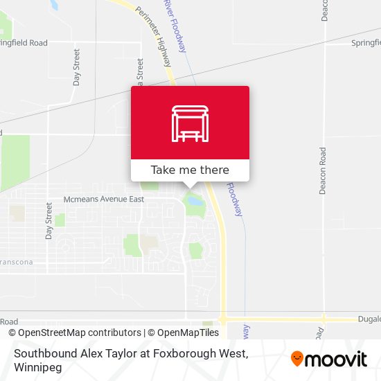 Southbound Alex Taylor at Foxborough West map