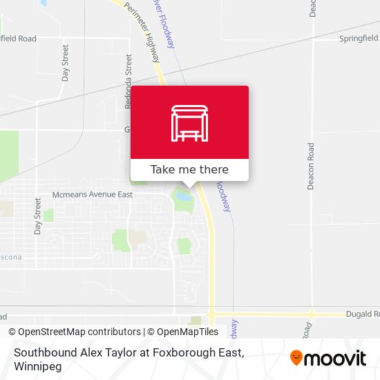 Southbound Alex Taylor at Foxborough East map