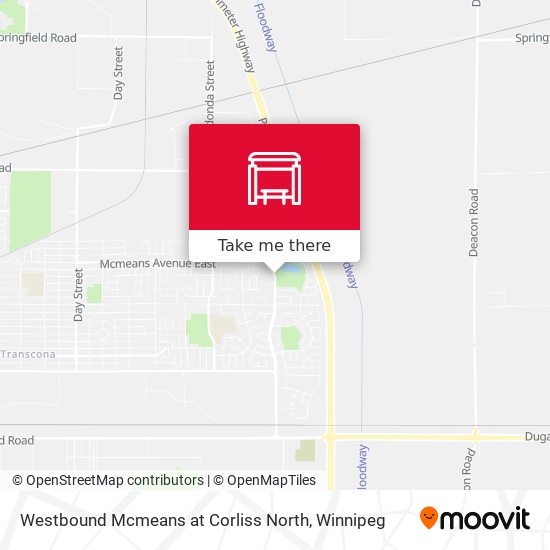 Westbound Mcmeans at Corliss North plan