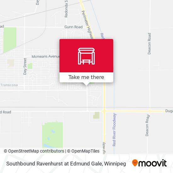 Southbound Ravenhurst at Edmund Gale map