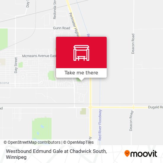 Westbound Edmund Gale at Chadwick South map