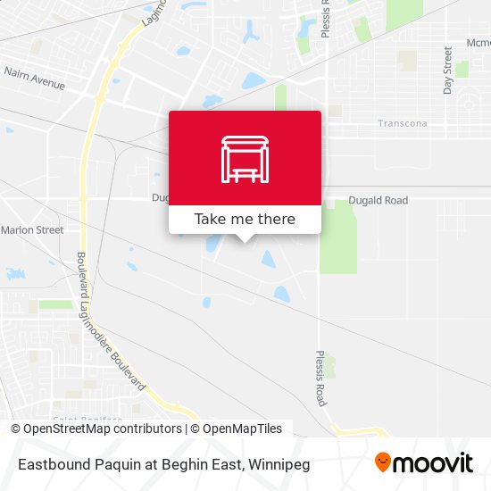 Eastbound Paquin at Beghin East plan