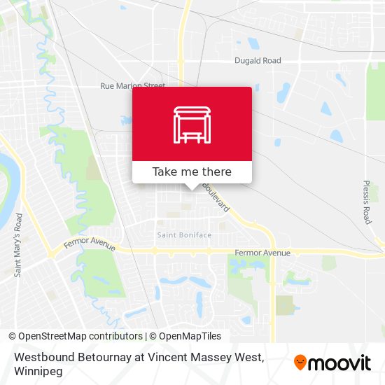 Westbound Betournay at Vincent Massey West plan