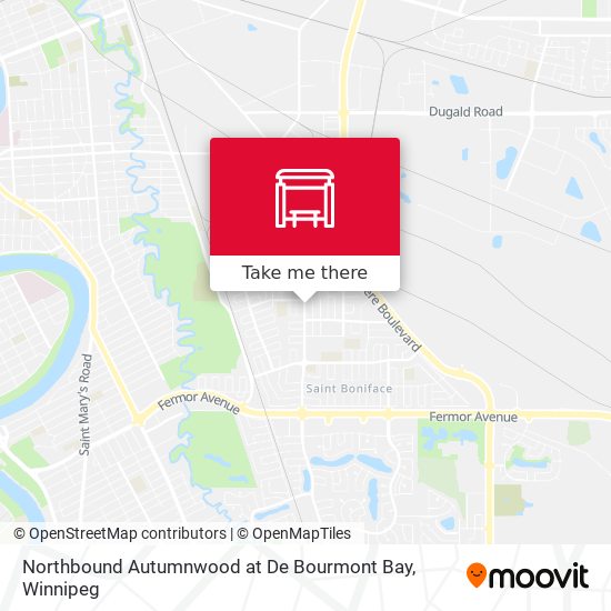 Northbound Autumnwood at De Bourmont Bay map