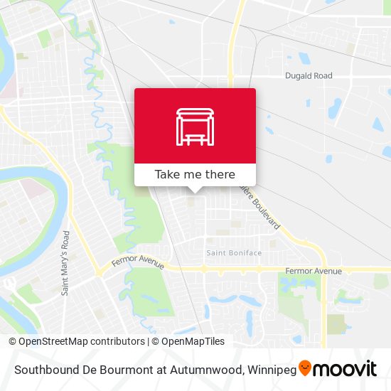 Southbound De Bourmont at Autumnwood map