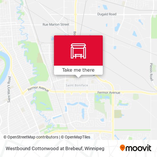 Westbound Cottonwood at Brebeuf plan