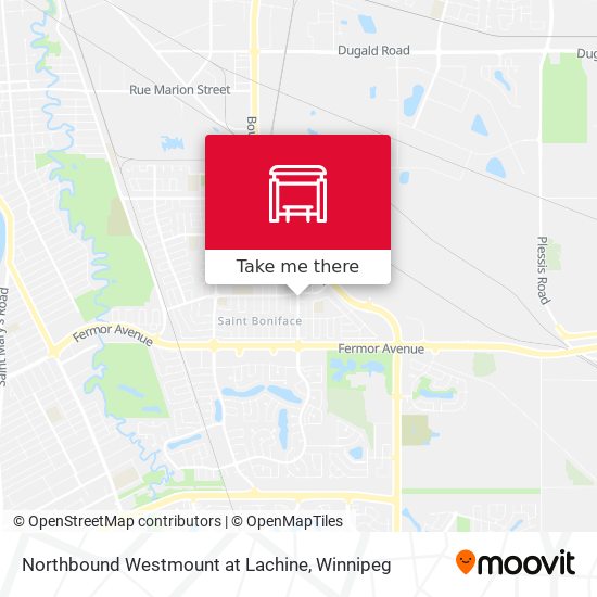 Northbound Westmount at Lachine map