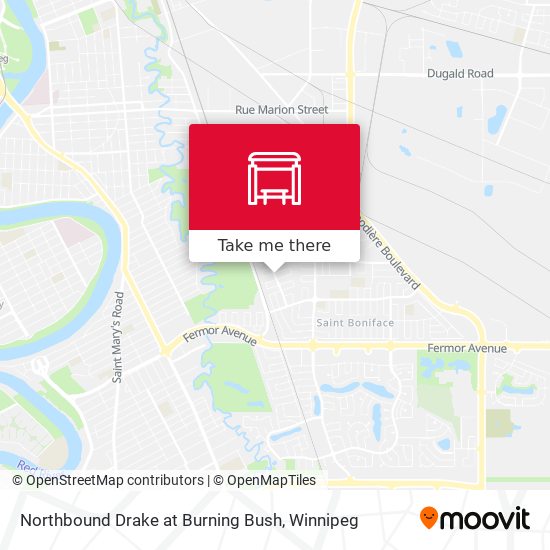 Northbound Drake at Burning Bush plan