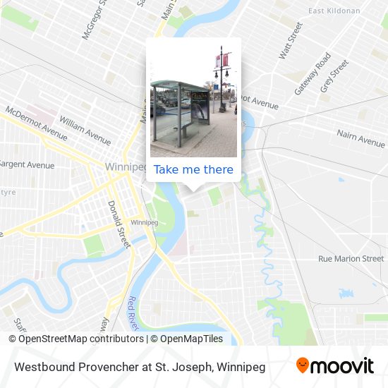 Westbound Provencher at St. Joseph plan