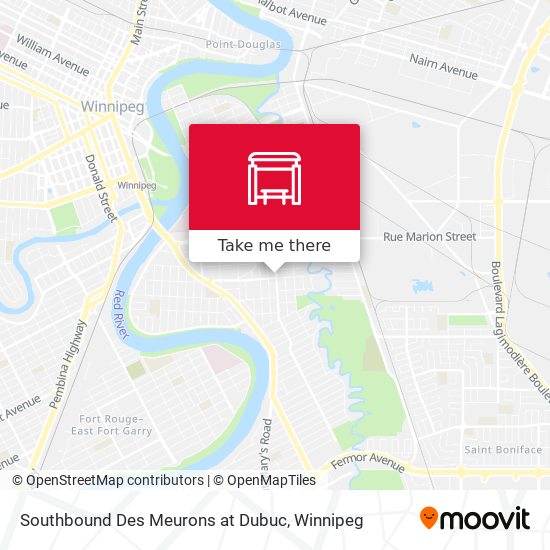 Southbound Des Meurons at Dubuc plan