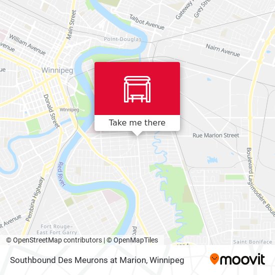 Southbound Des Meurons at Marion plan