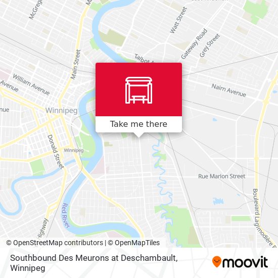 Southbound Des Meurons at Deschambault plan