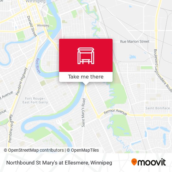 Northbound St Mary's at Ellesmere map