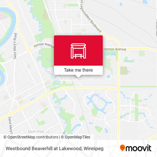 Westbound Beaverhill at Lakewood plan