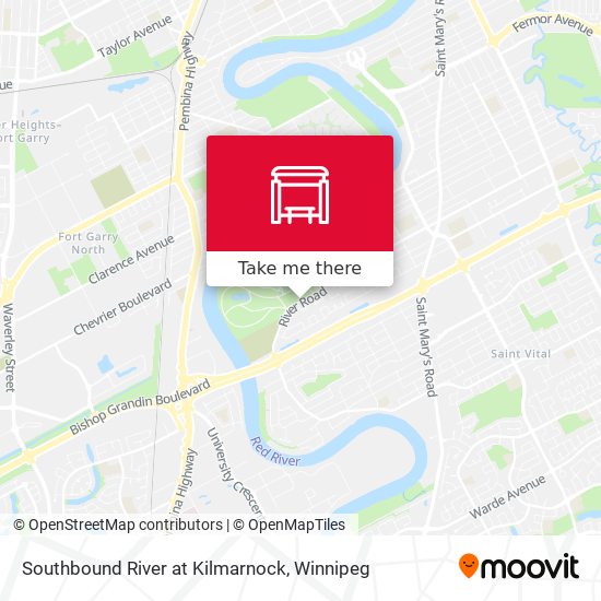 Southbound River at Kilmarnock map