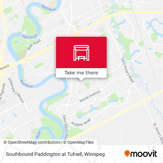 Southbound Paddington at Tufnell map