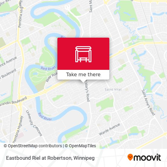 Eastbound Riel at Robertson plan